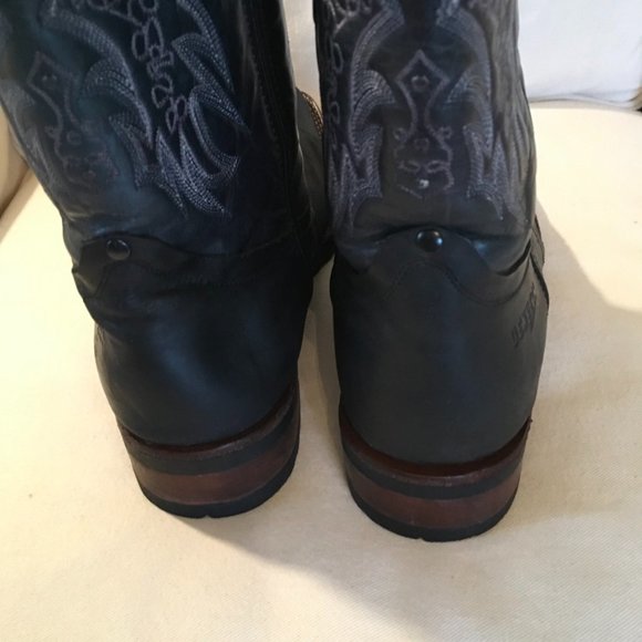Denver Mountain Leather Western Boots Made In Mexico - Picture 7 of 16